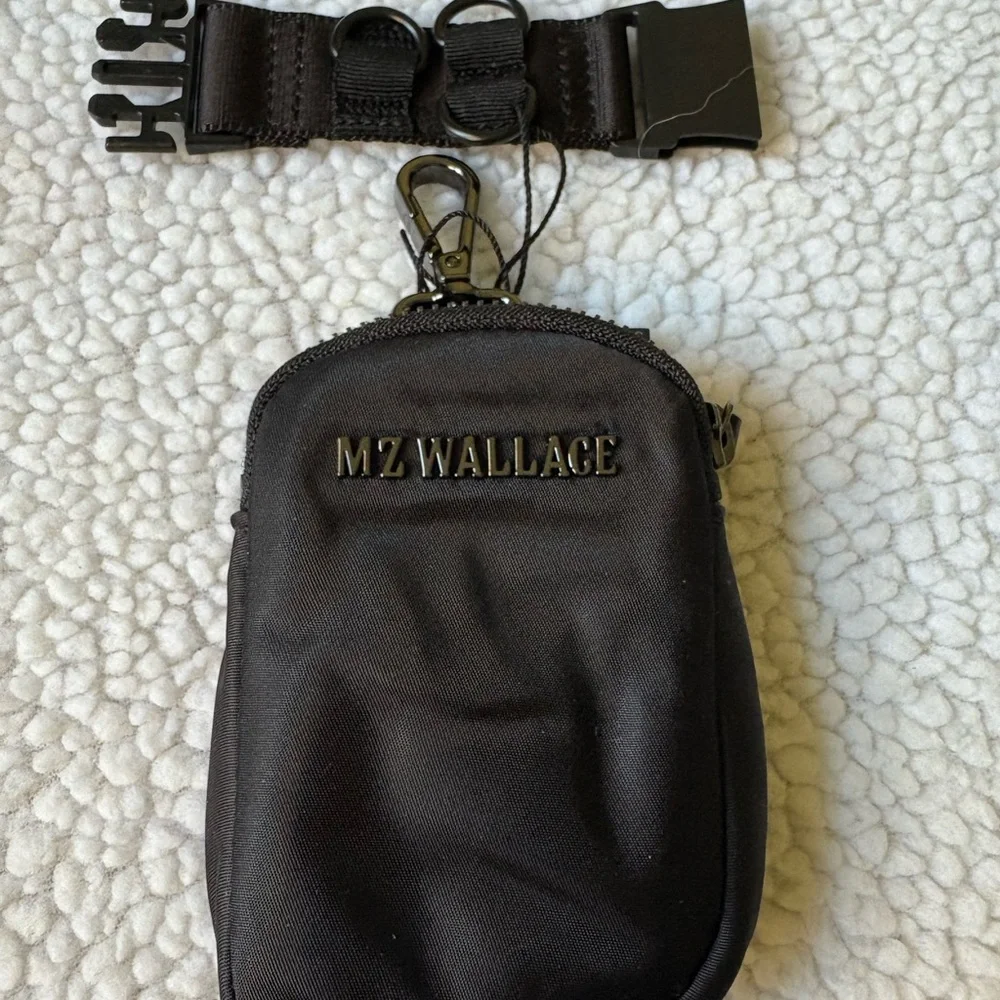 MZ Wallace Black Link Cuff and Bowery Link Pouch - Picture 1 of 8